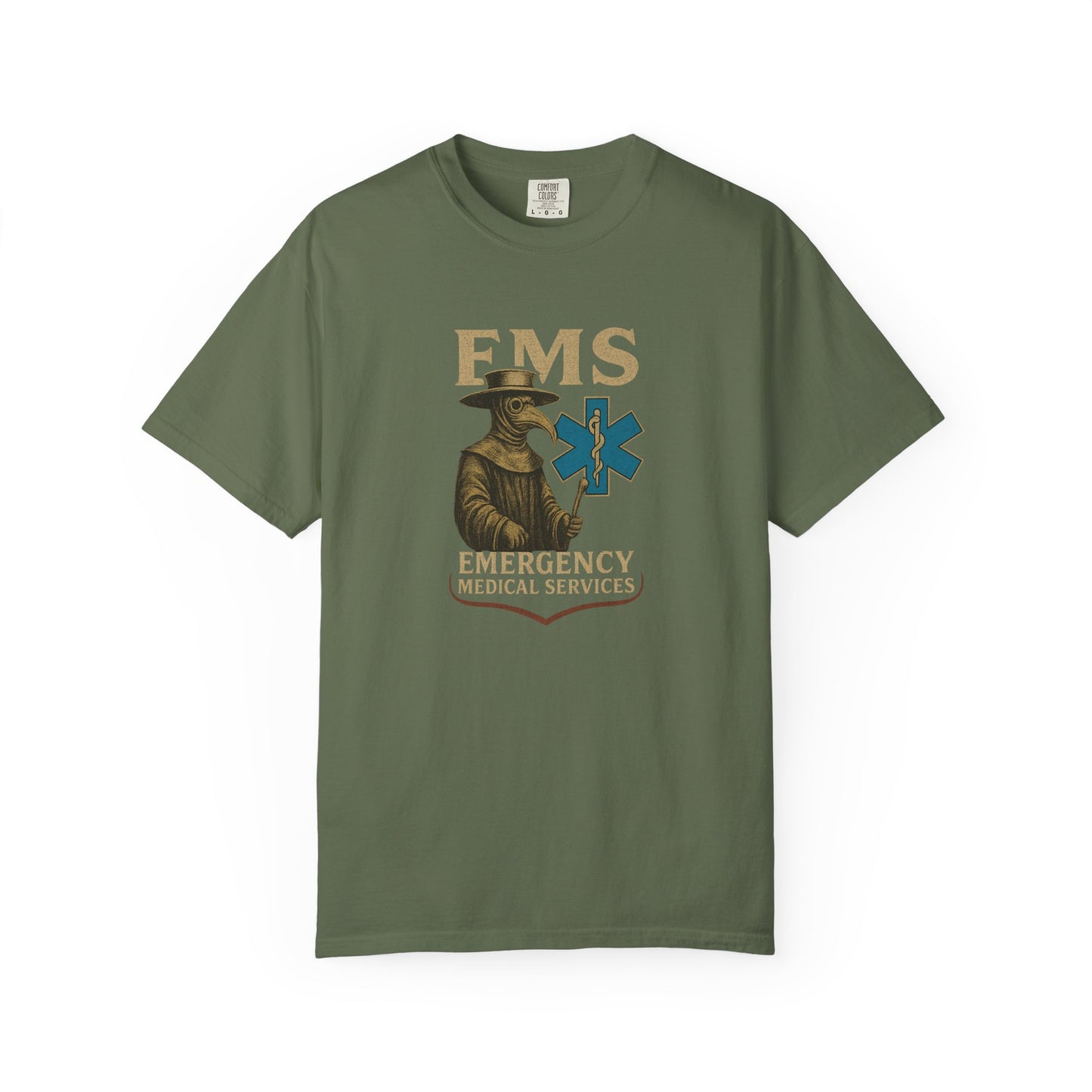 Plague Doctor EMS T-shirt, front