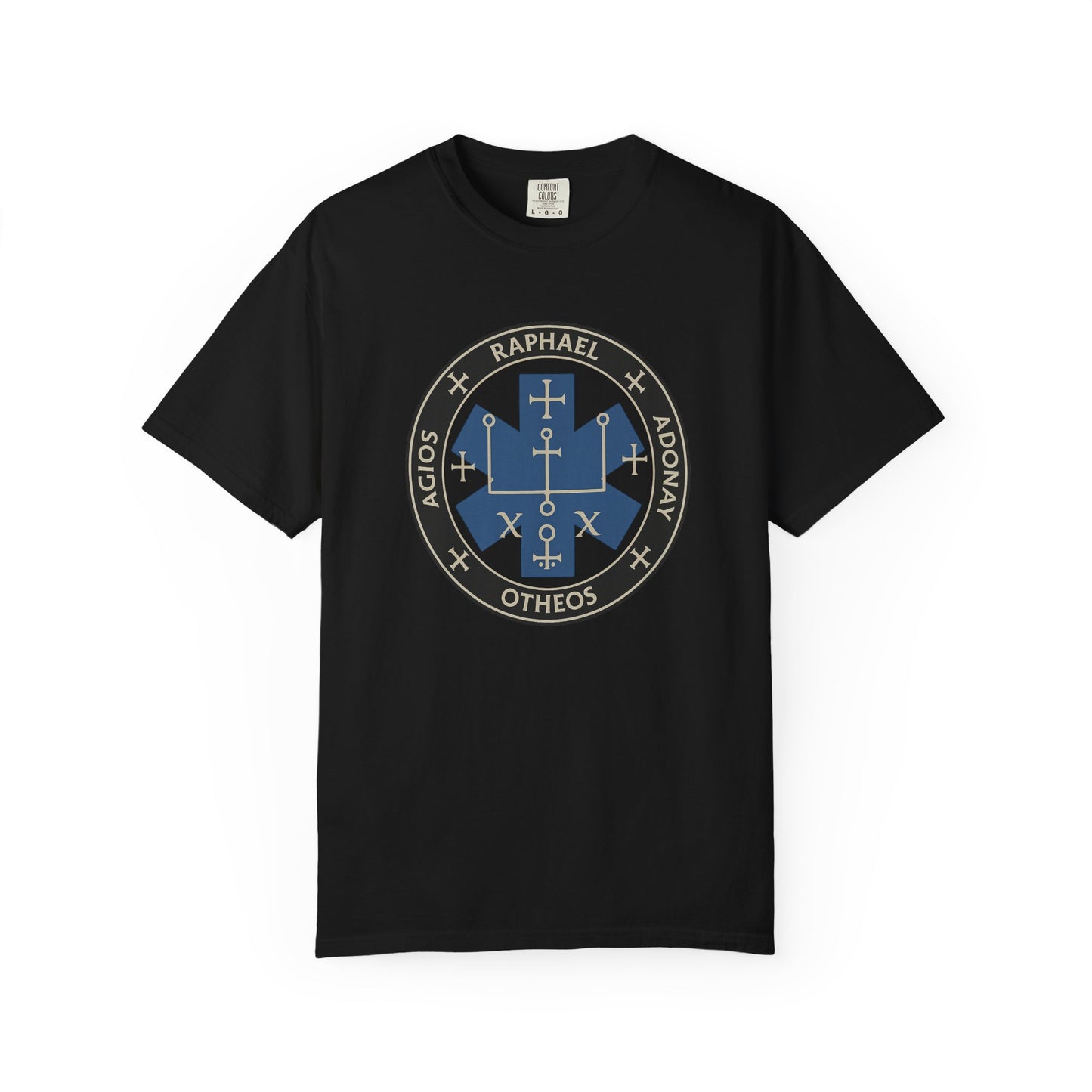 Sigil of St. Raphael EMS T-shirt, front