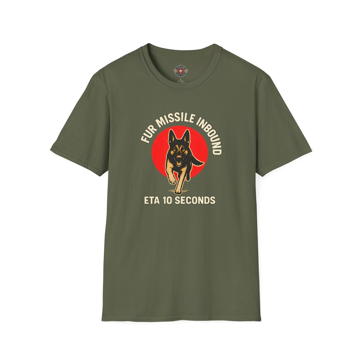 Fur Missle Inbound T-Shirt, front