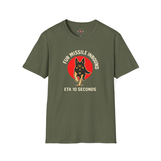 Fur Missle Inbound T-Shirt, front