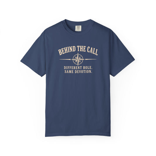 Behind the Call T-Shirt, front