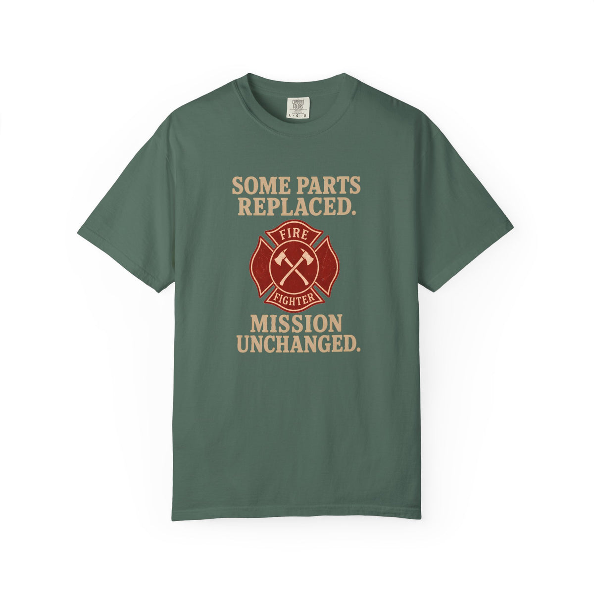 Mission Unchanged Fire T-shirt, front
