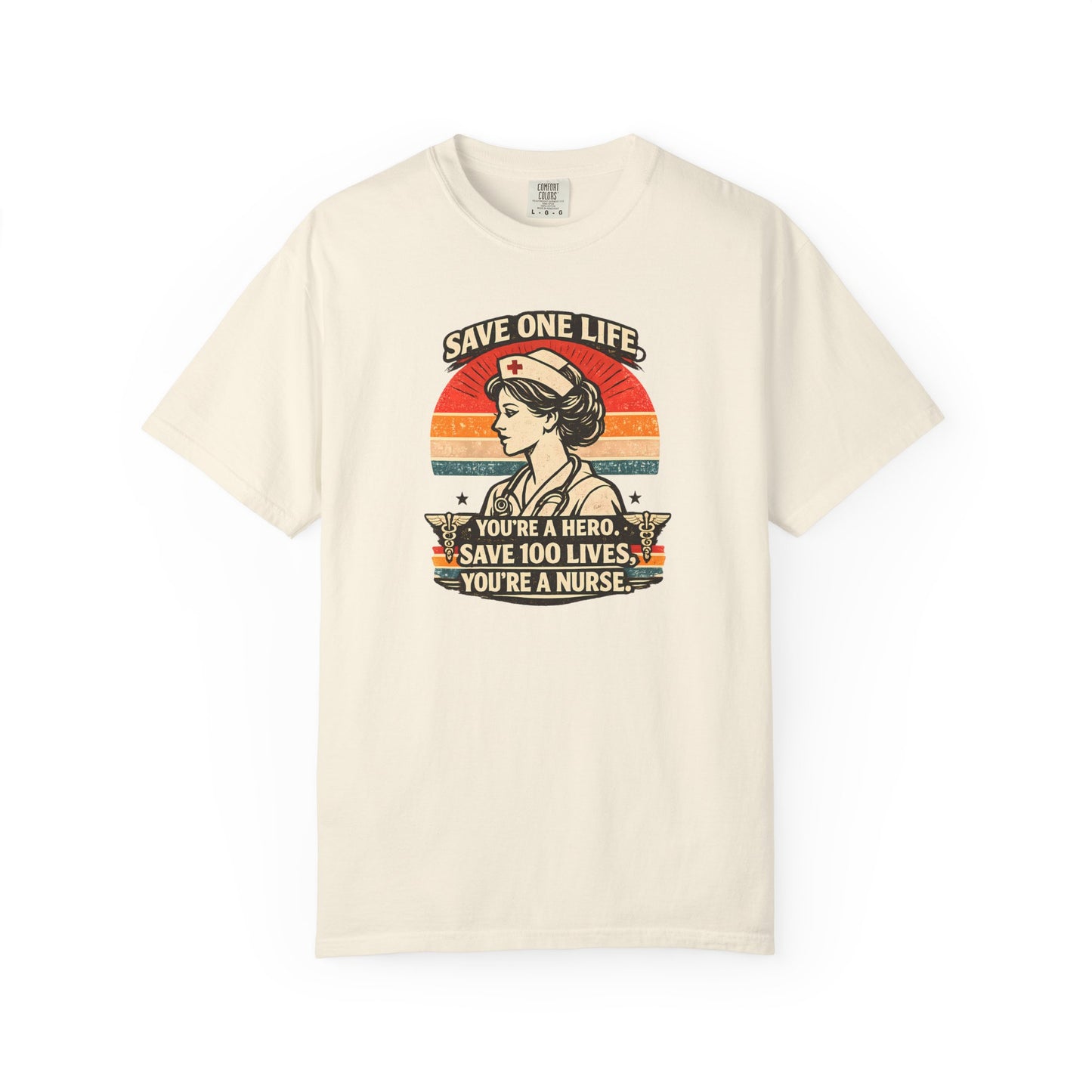 Save 100 Lives T-shirt, front