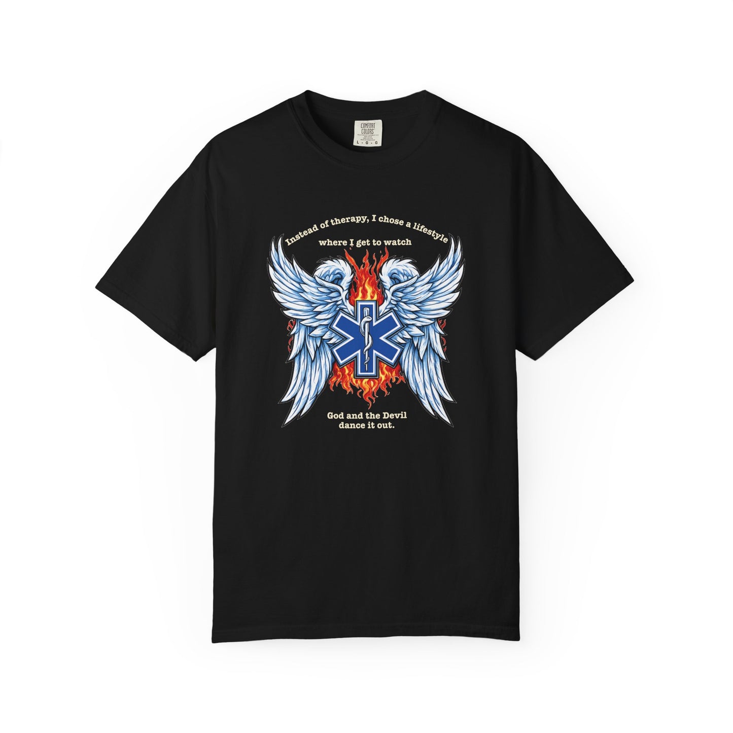 Heaven & Hell EMS T-shirt, front