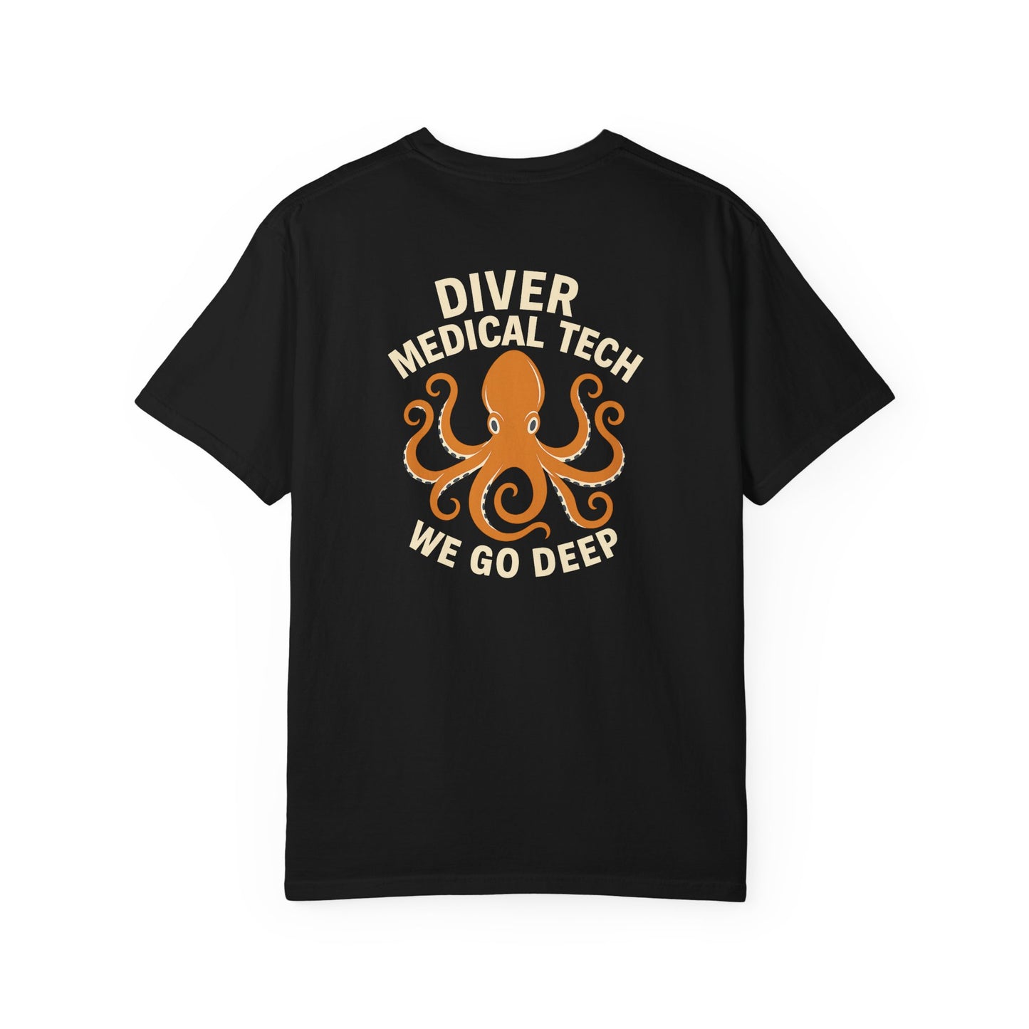 Diver Medical Tech T-shirt (style 1), back/front logo