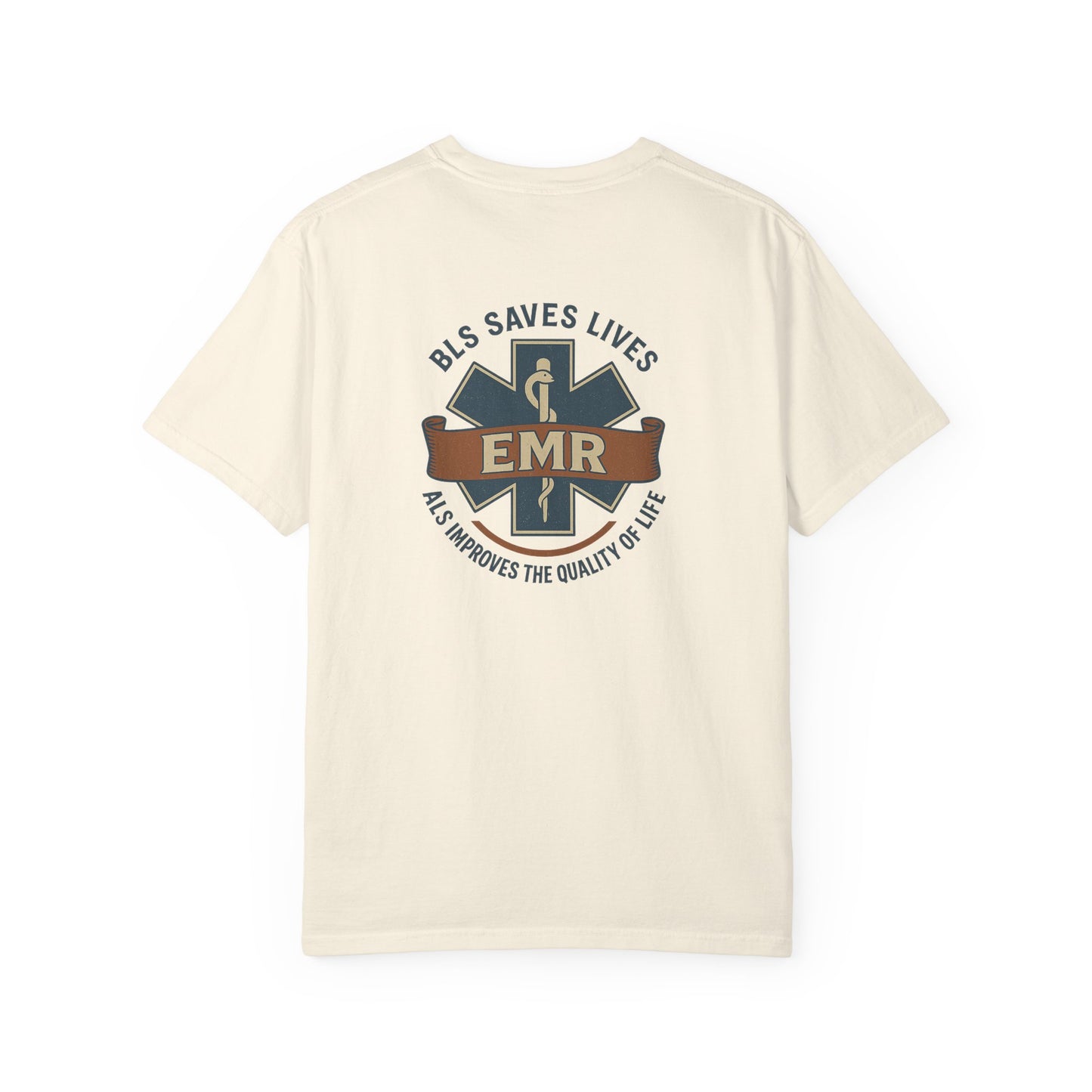 BLS/ALS for EMR T-shirt, back/front logo