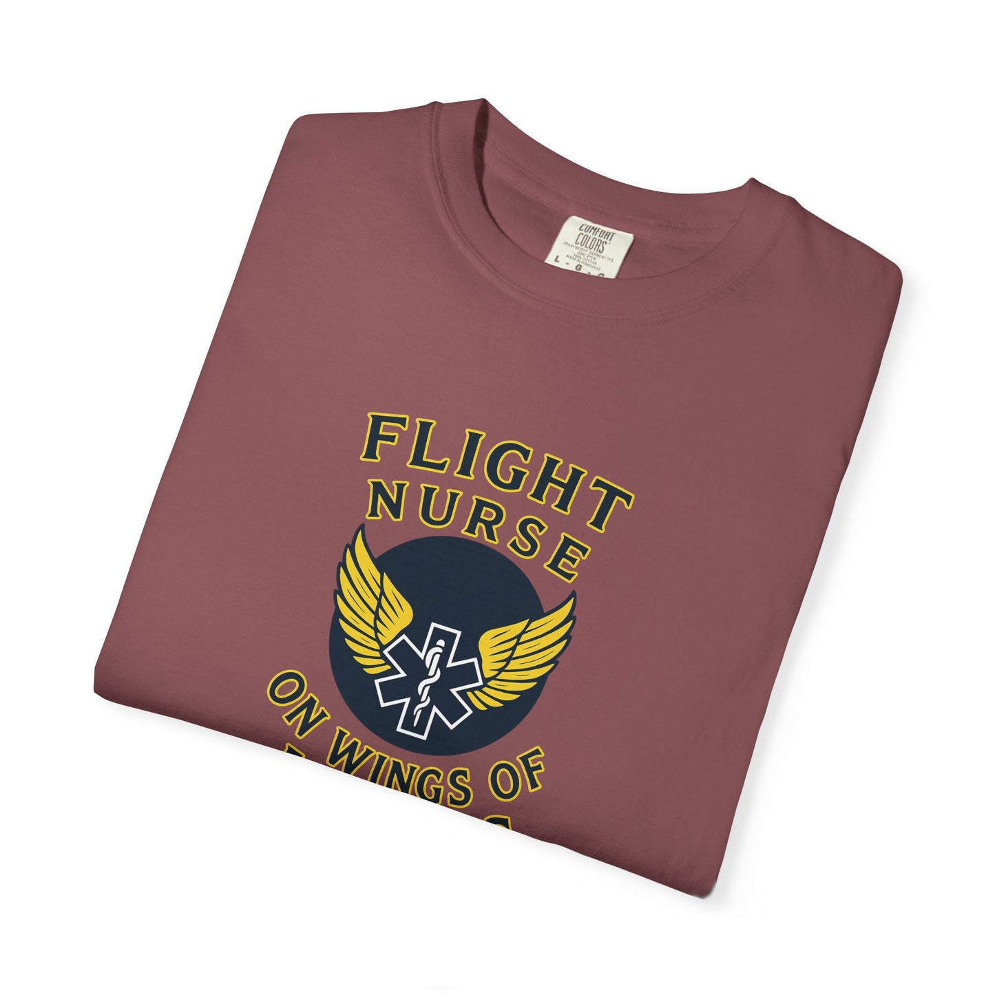 Flight Nurse Angel Wings T-shirt, front