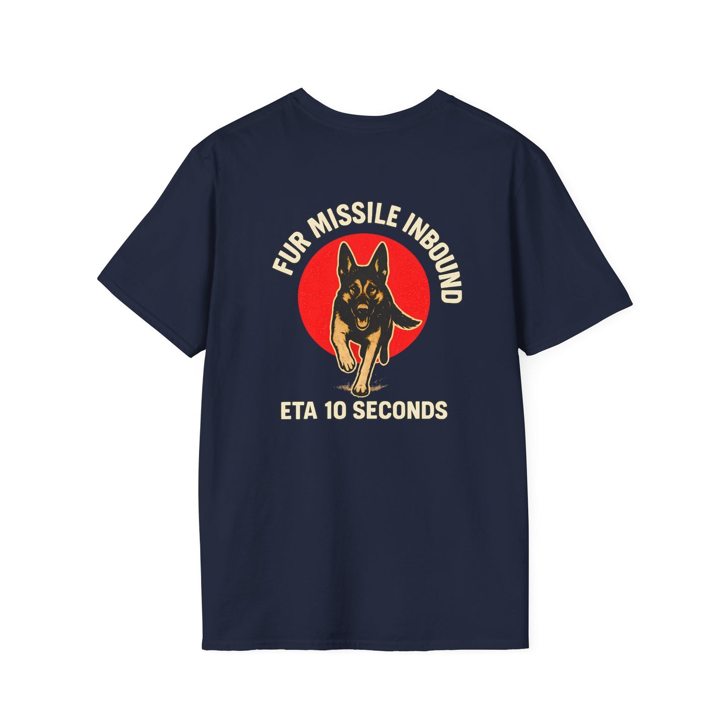 Fur Missle Inbound T-Shirt, back