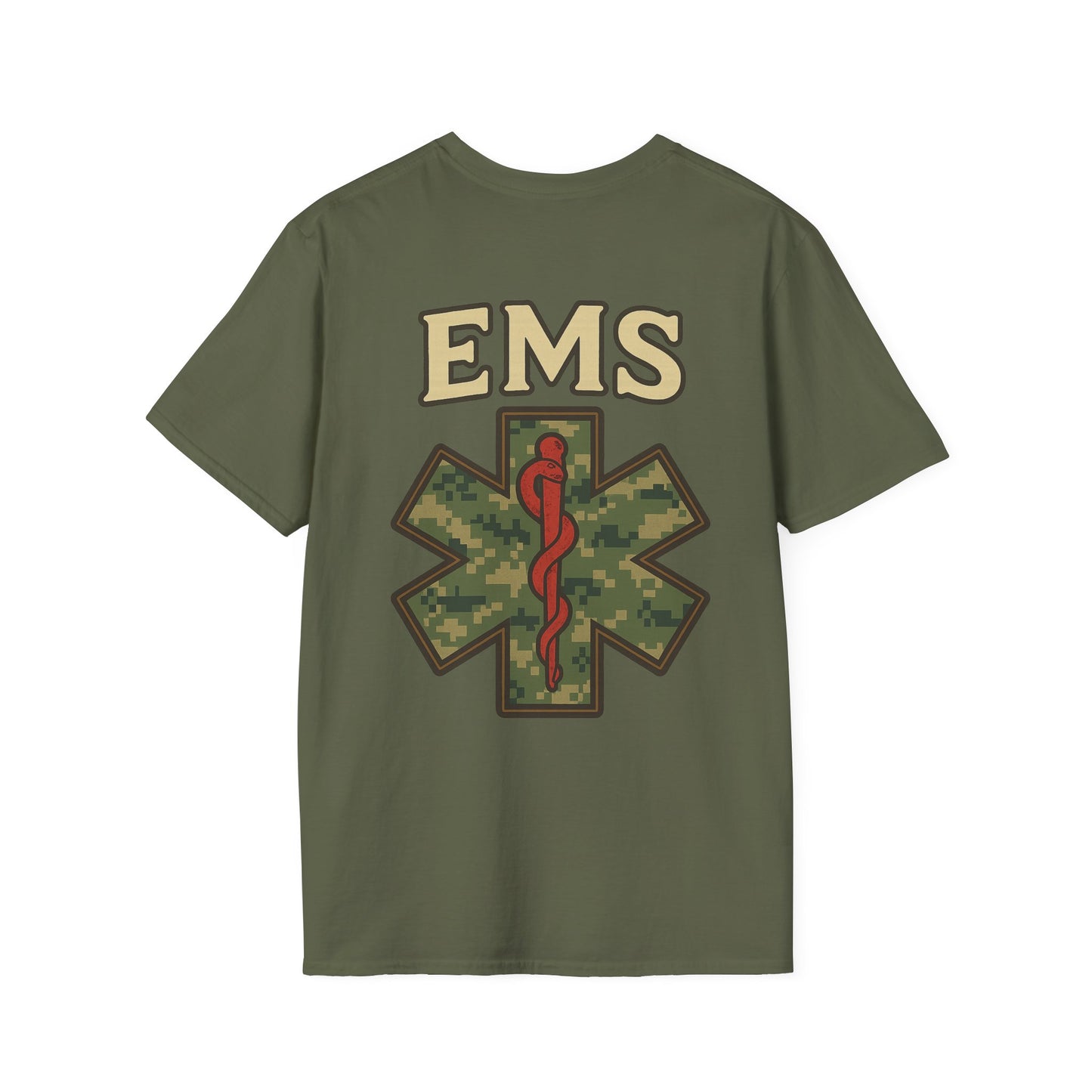 Camo EMS T-Shirt, back/front logo