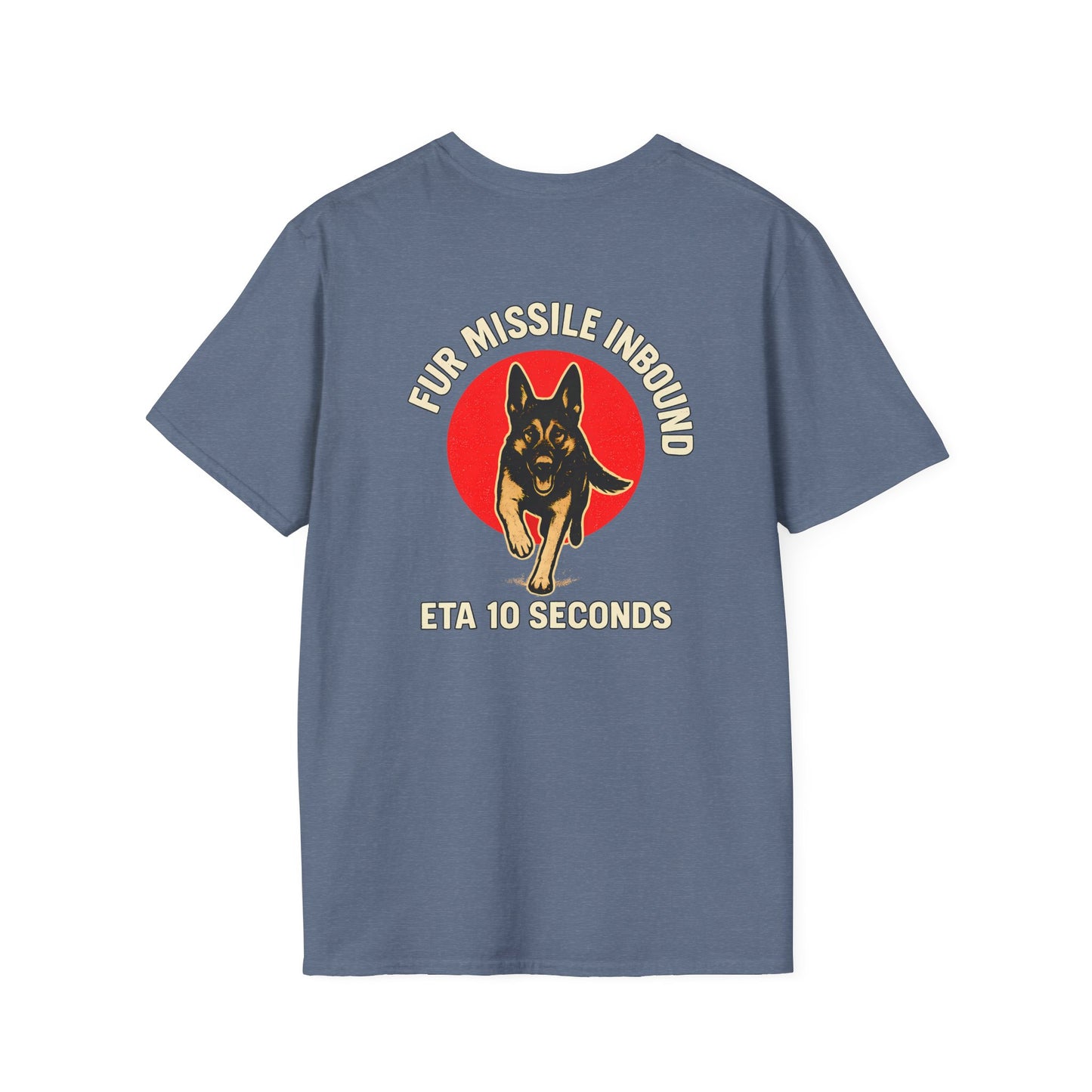 Fur Missle Inbound T-Shirt, back