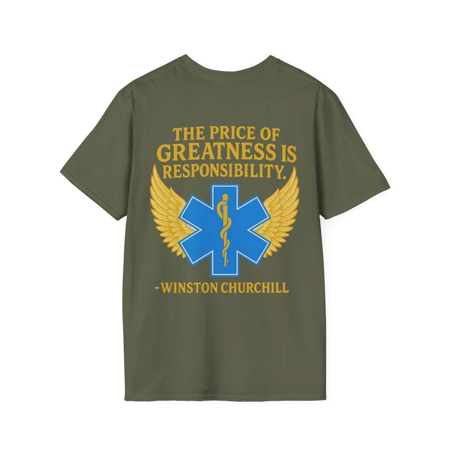 Price of Greatness T-Shirt, back/front logo