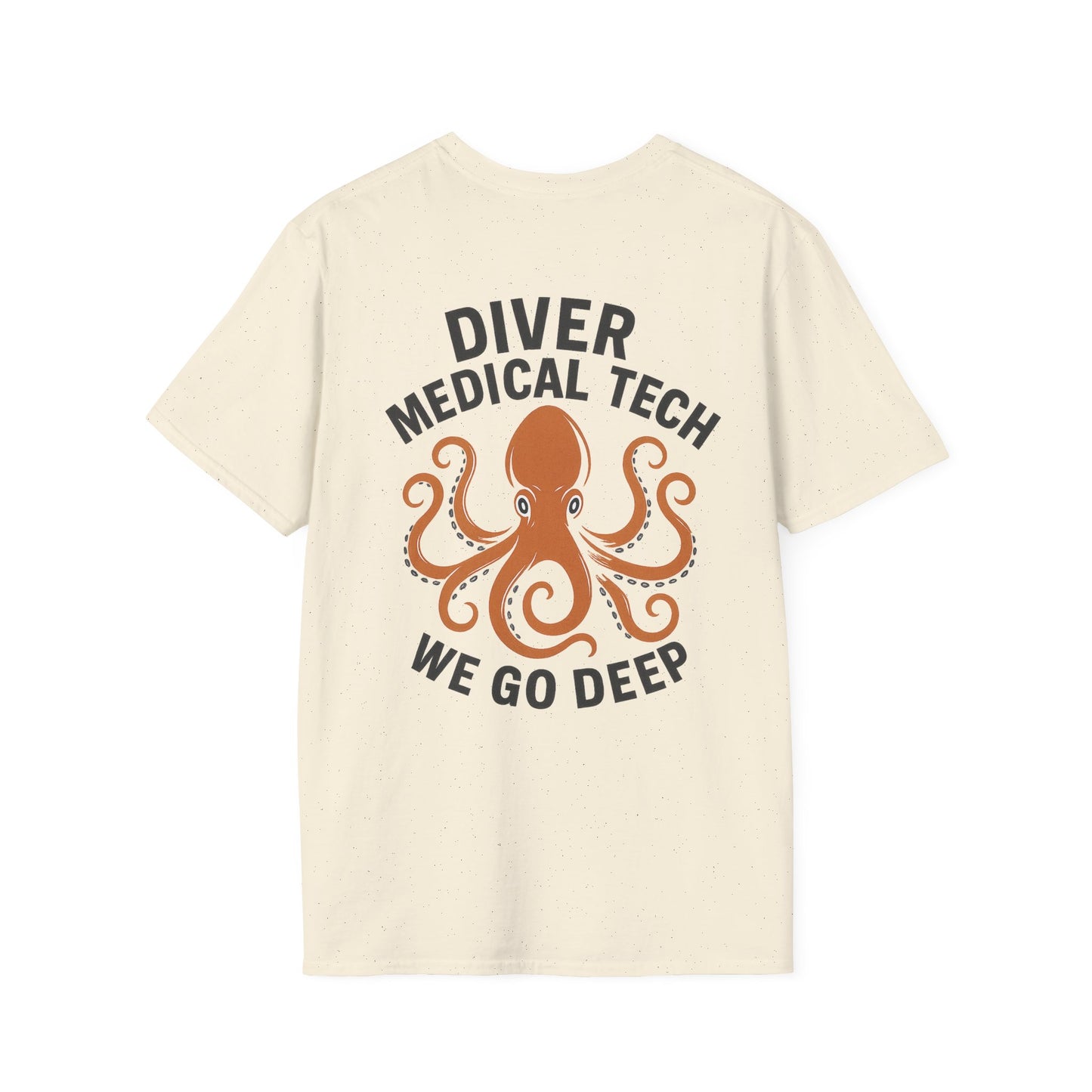 Diver Medical Tech T-Shirt 1, back/front logo