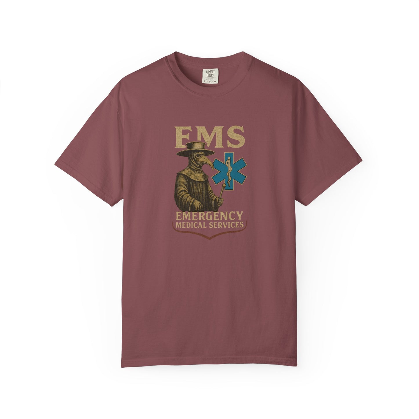 Plague Doctor EMS T-shirt, front
