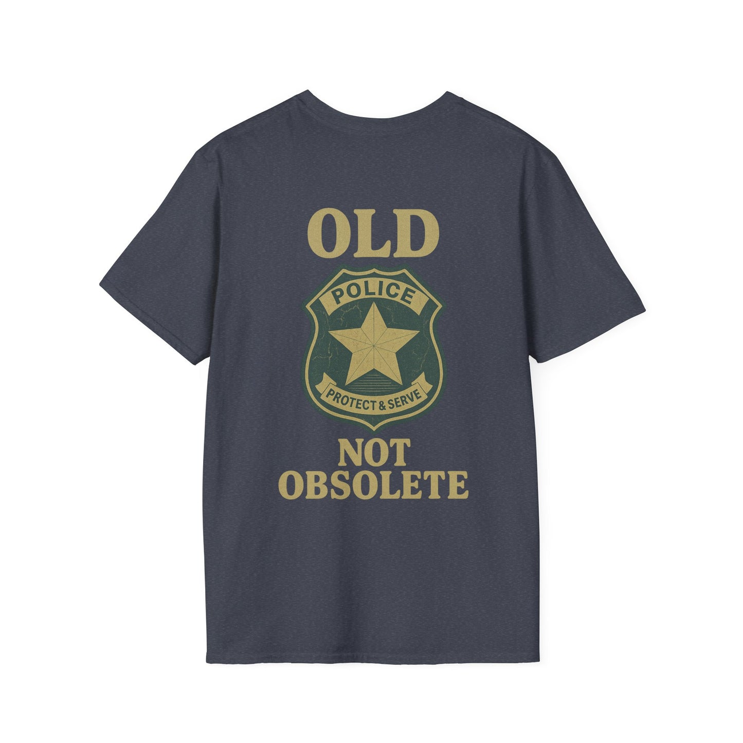 Not Obsolete T-Shirt Police, back