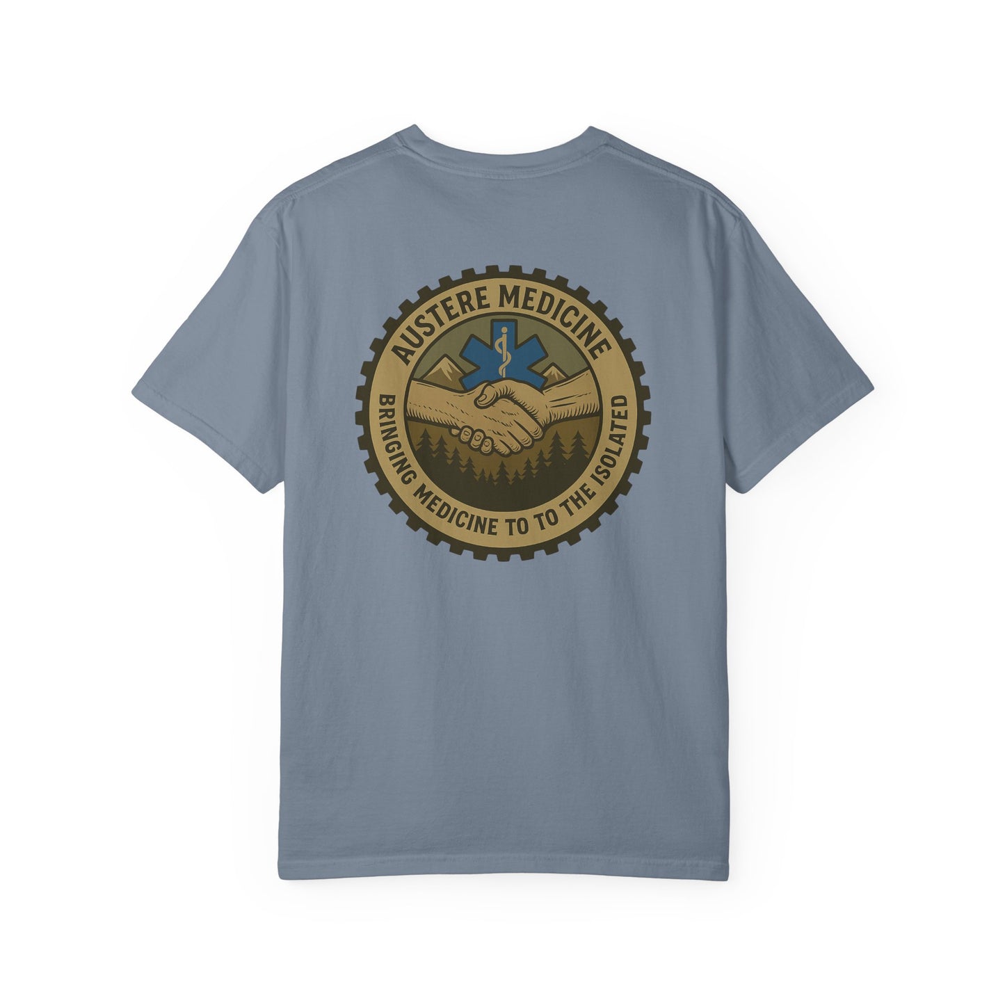 Aus Med T-shirt, back/front logo