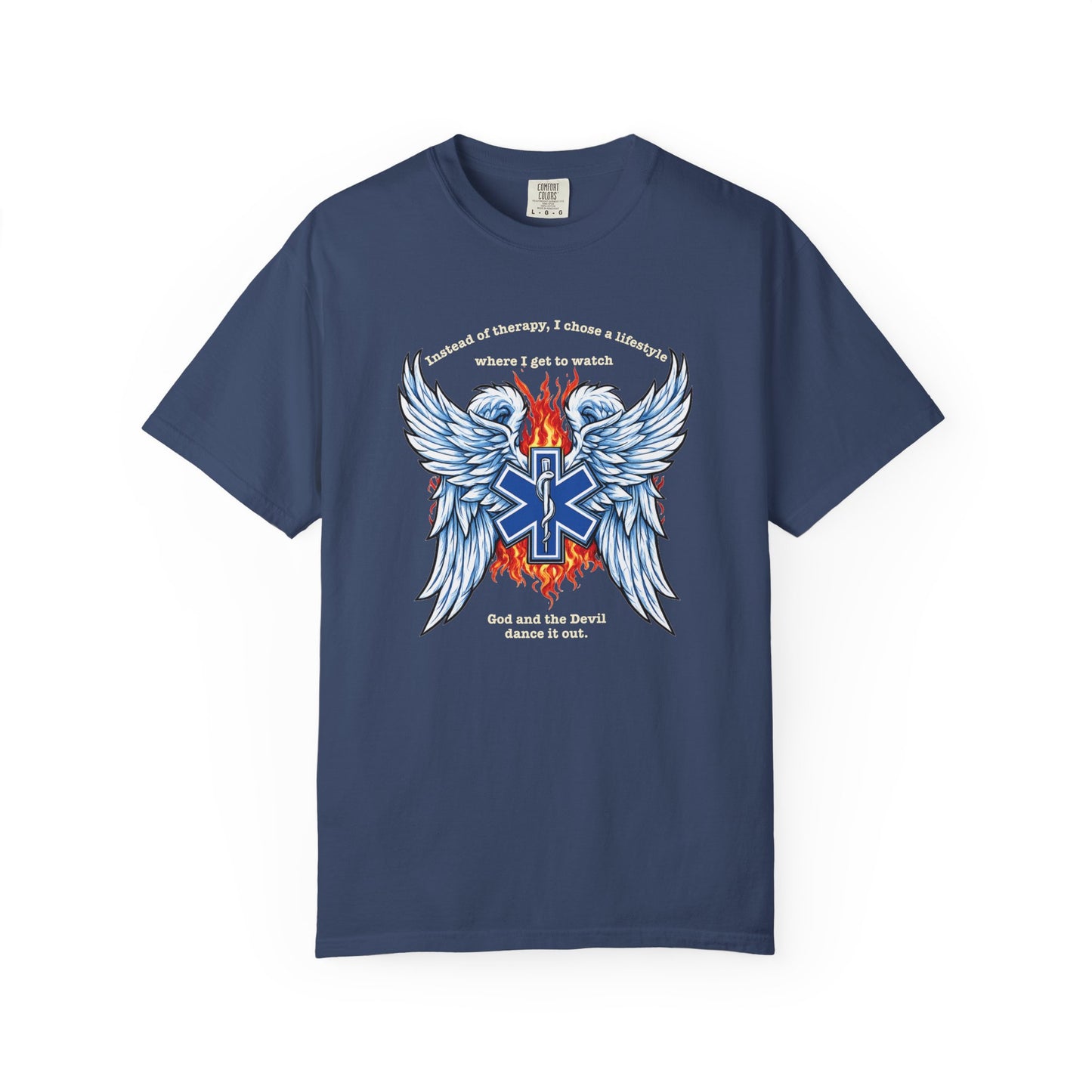 Heaven & Hell EMS T-shirt, front