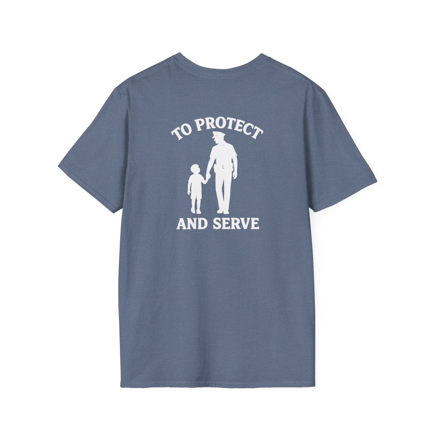 Cop with Kid T-Shirt, back