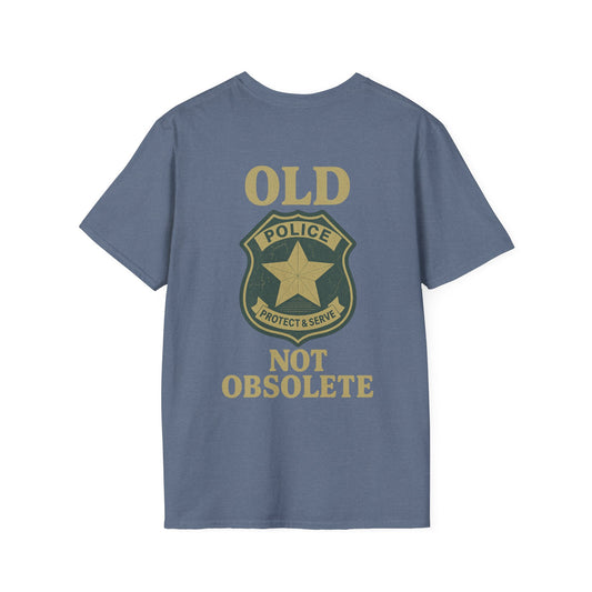 Not Obsolete T-Shirt Police, back