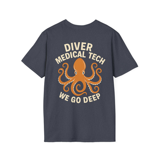 Diver Medical Tech T-Shirt 2, back/front logo