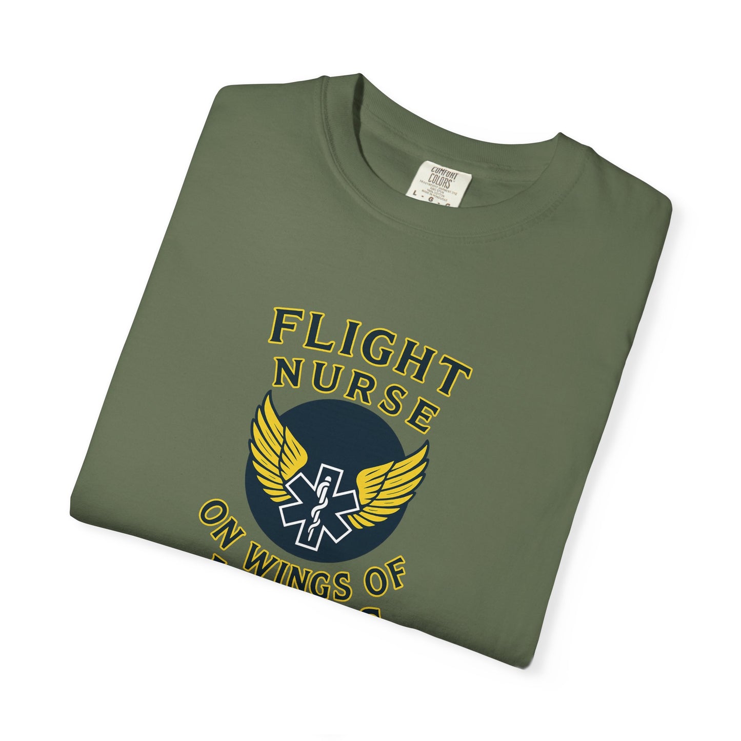 Flight Nurse Angel Wings T-shirt, front