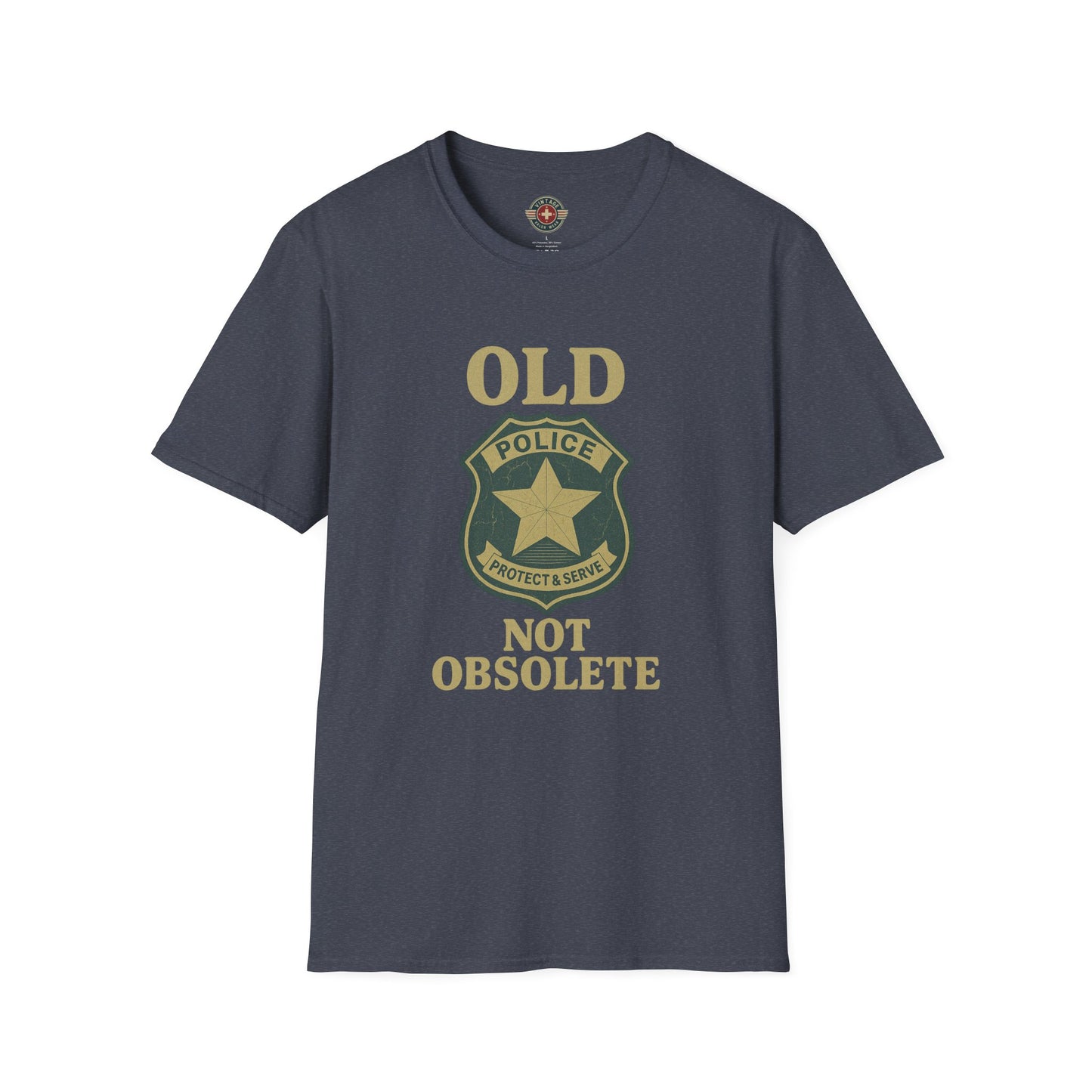 Not Obsolete T-Shirt Police, front
