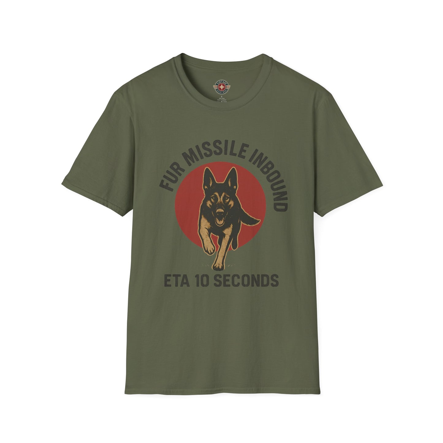 Fur Missle Inbound T-Shirt, front