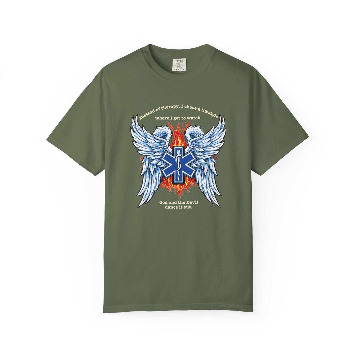 Heaven & Hell EMS T-shirt, front