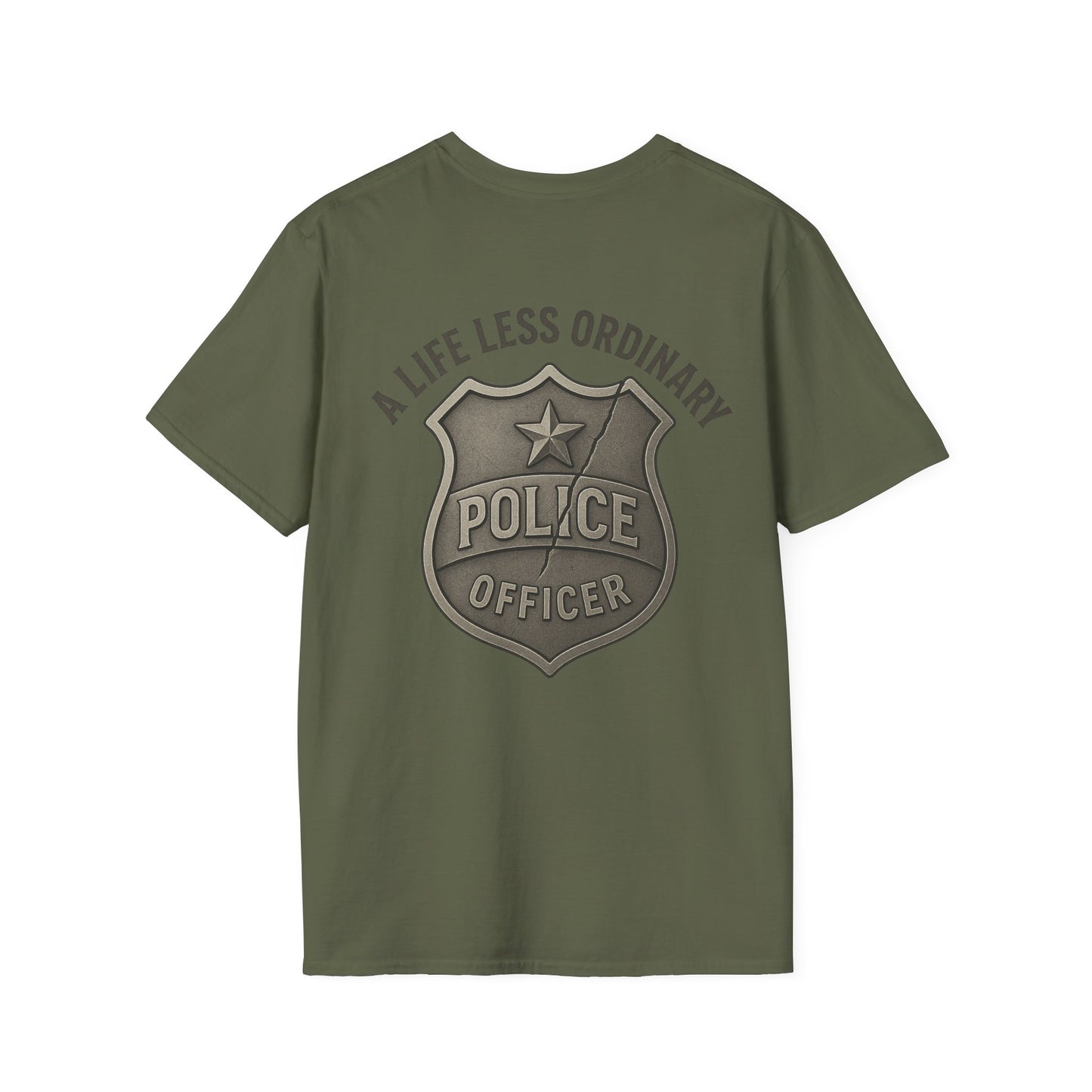 Life Less Ordinary T-Shirt Police, back