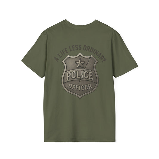 Life Less Ordinary T-Shirt Police, back