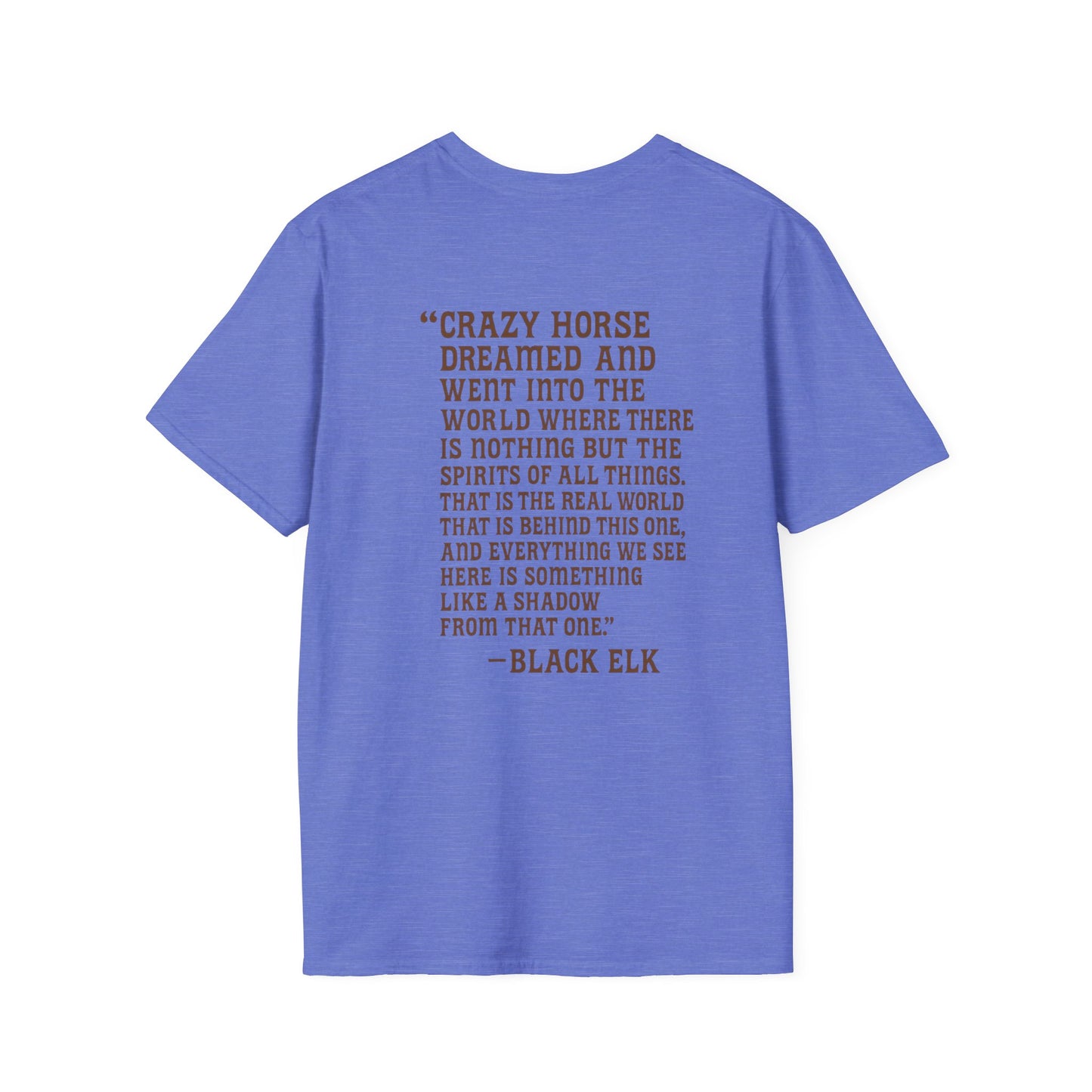 VVW Black Elk Quote T-shirt, back/front logo