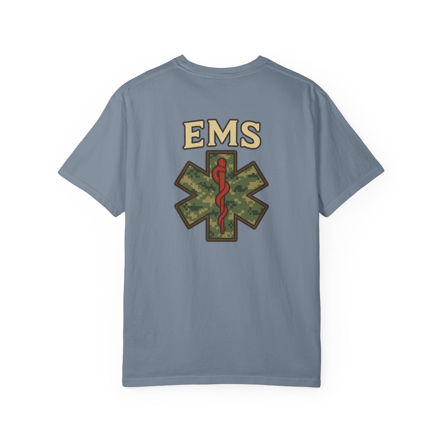 Camo EMS T-shirt, back/front logo