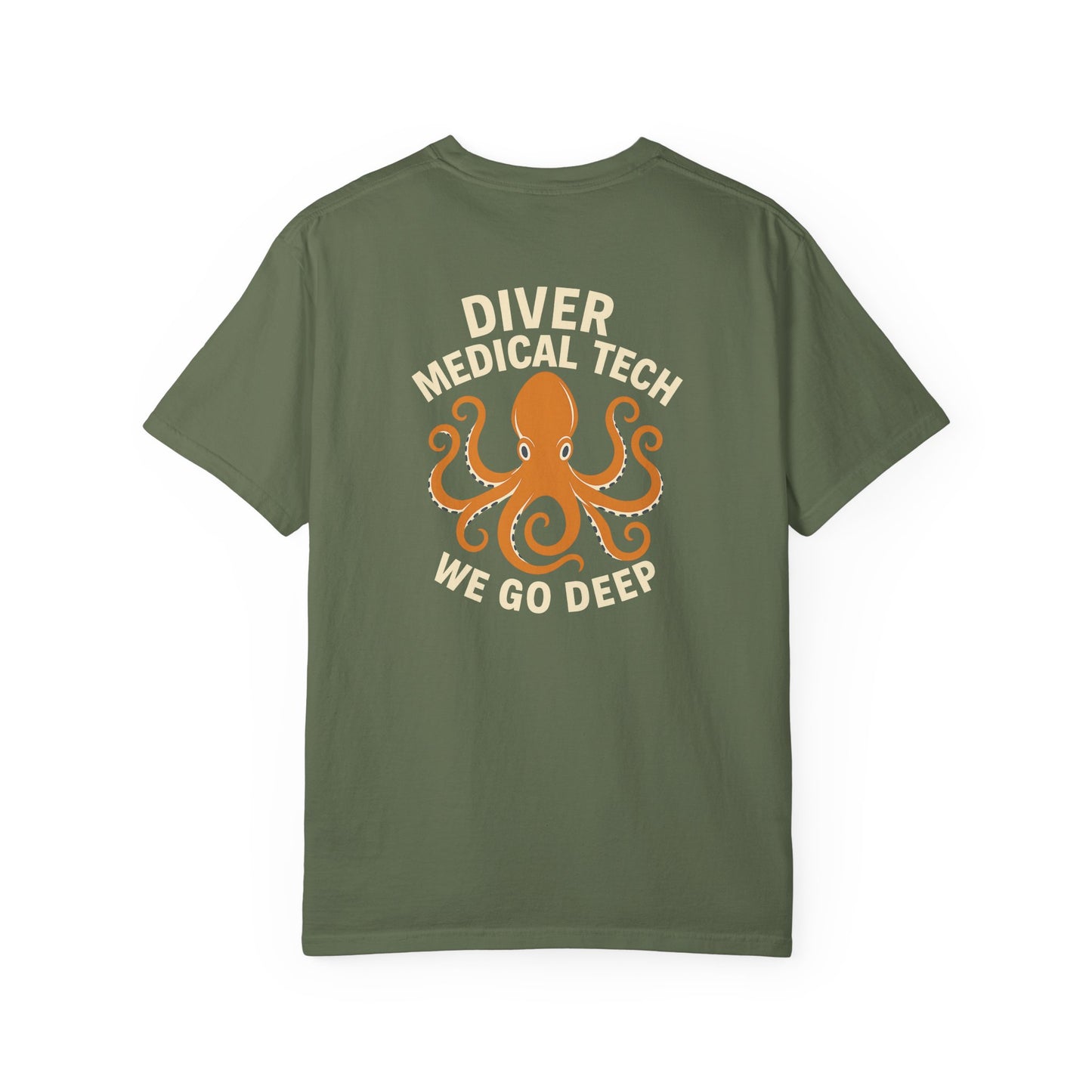 Diver Medical Tech T-shirt (style 1), back/front logo