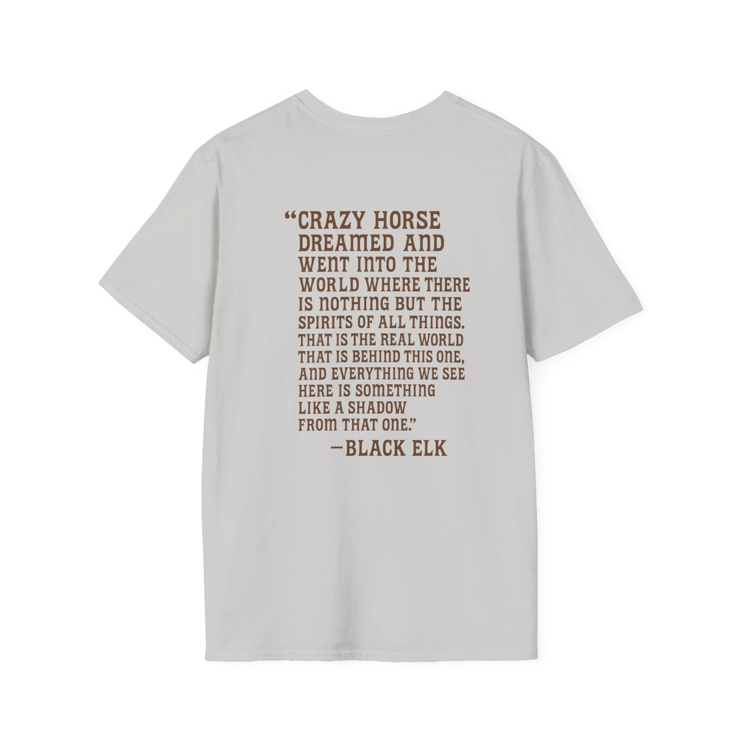 VVW Black Elk Quote T-shirt, back/front logo