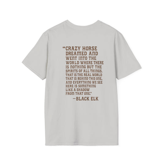VVW Black Elk Quote T-shirt, back/front logo