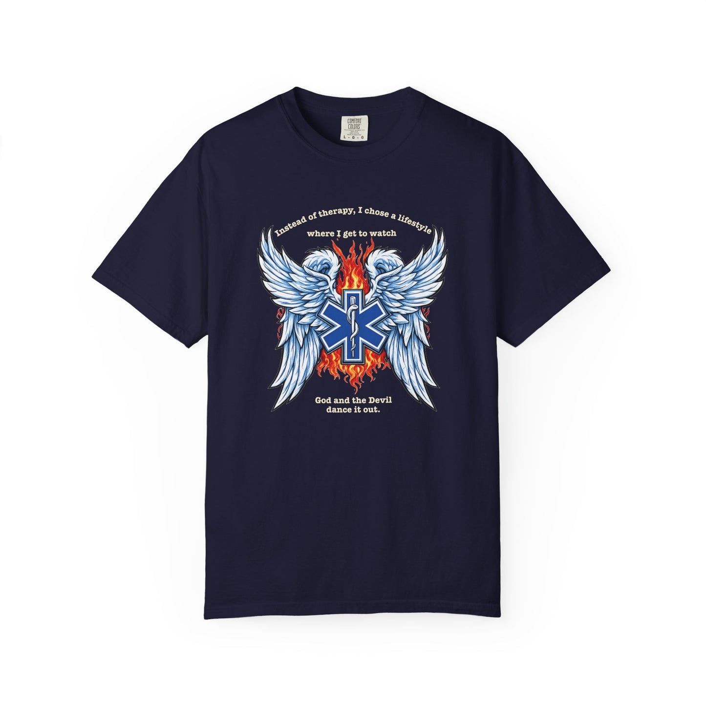 Heaven & Hell EMS T-shirt, front