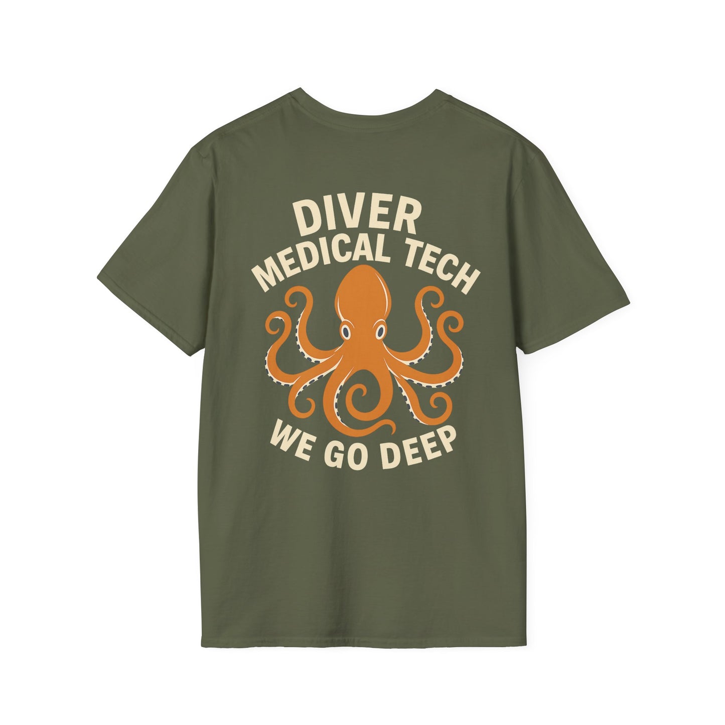 Diver Medical Tech T-Shirt 2, back/front logo