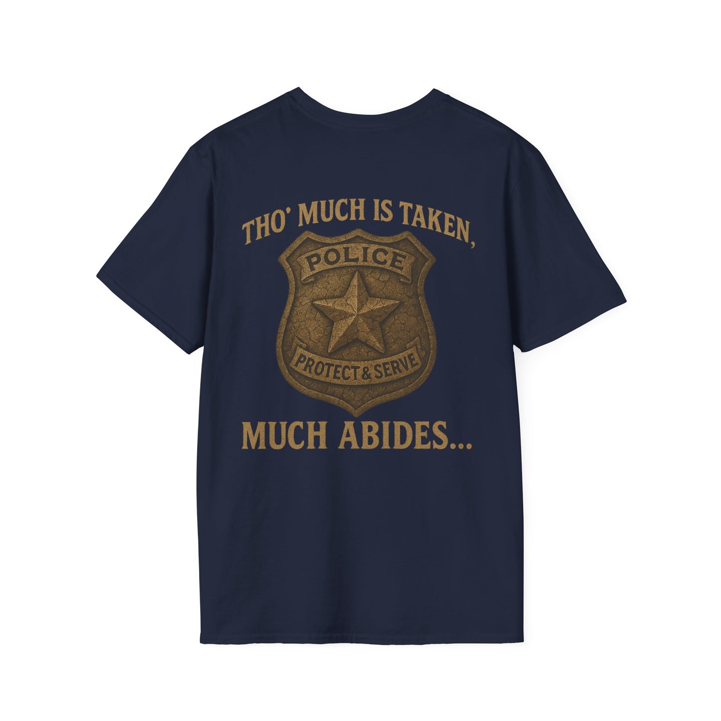 Much Abides T-Shirt, back