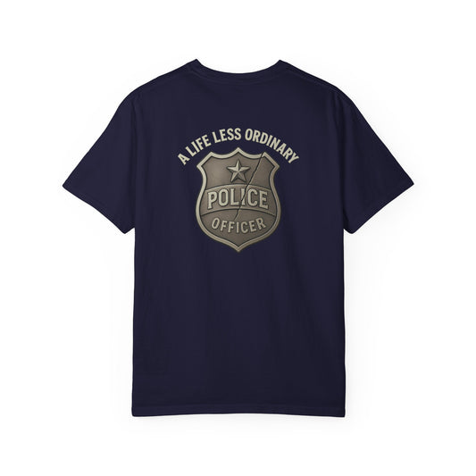 Life Less Ordinary Police T-Shirt, back