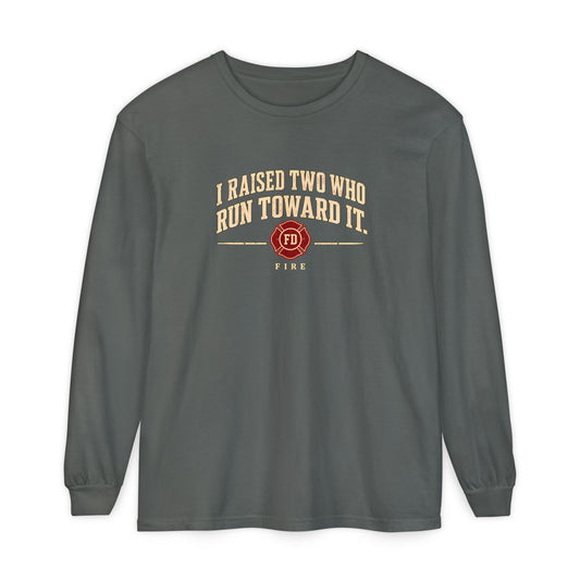 I Raised Two Fire T-Shirt, long sleeve