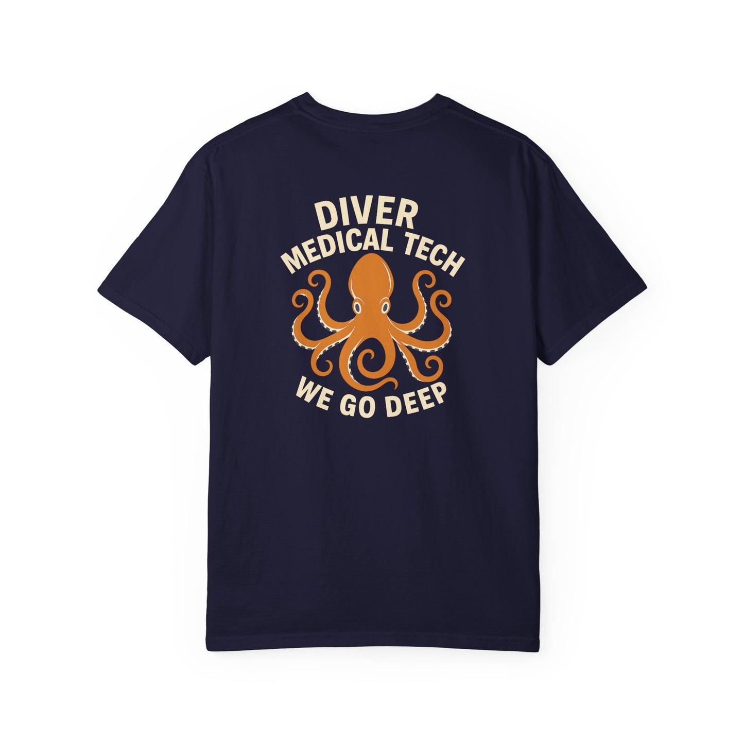 Diver Medical Tech T-shirt (style 1), back/front logo