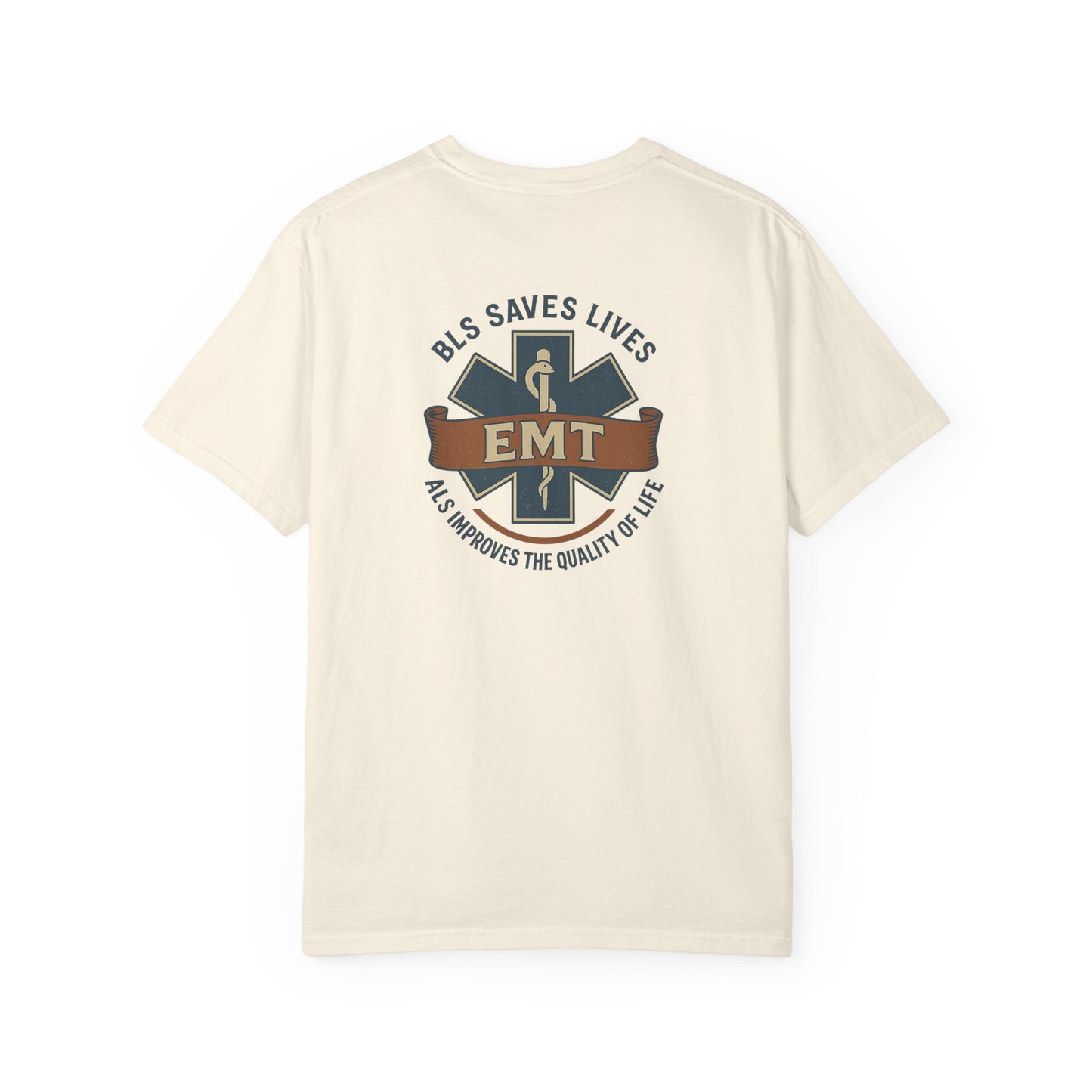 BLS/ALS for EMT T-shirt, back/front logo