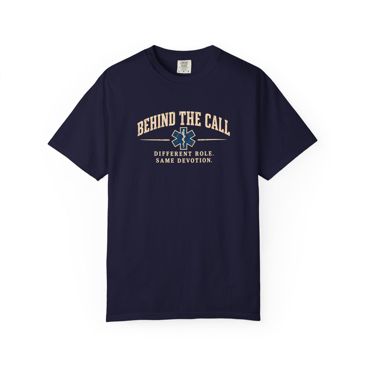 Behind the Call EMS T-Shirt, front