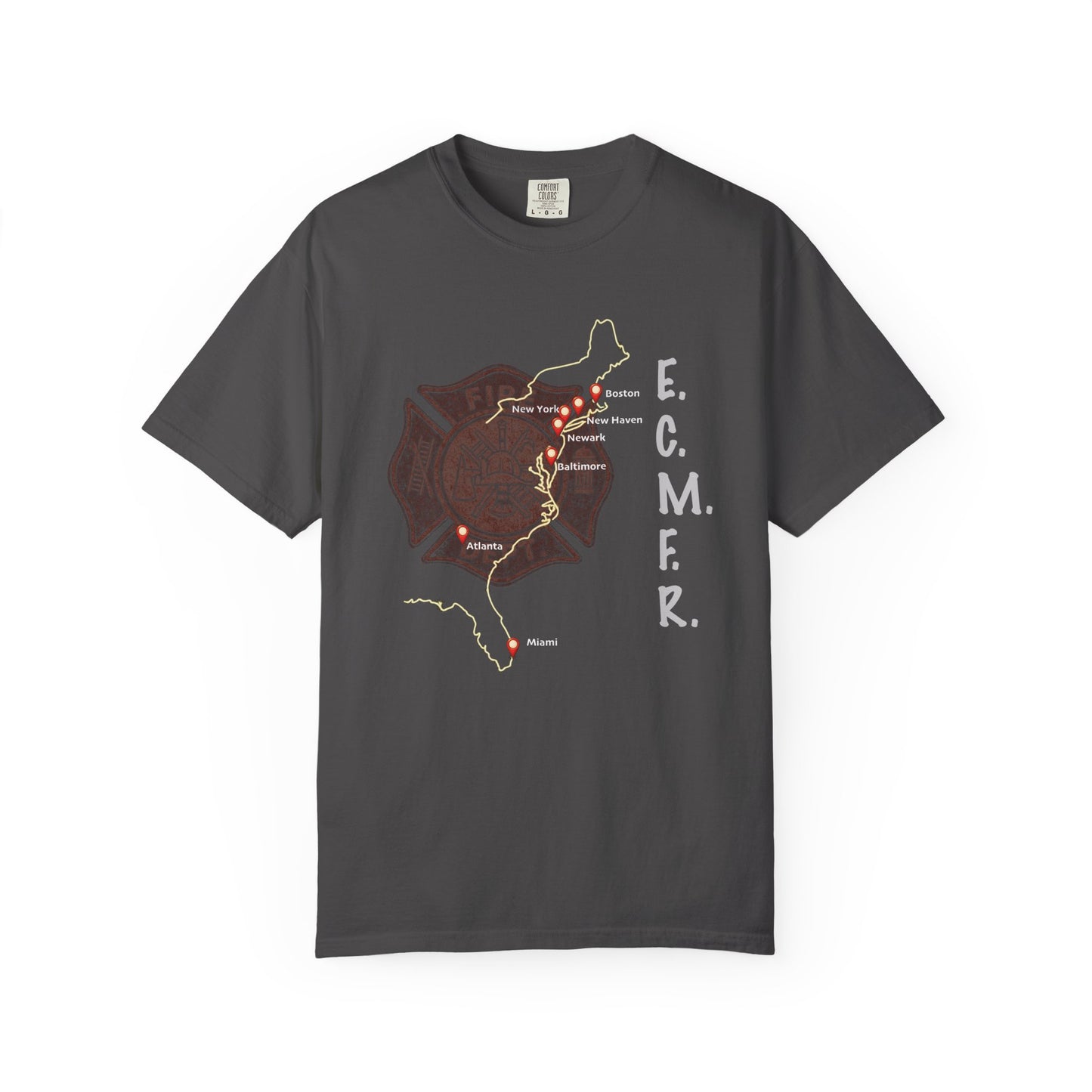 E.C.M.F.R. T-Shirt, front