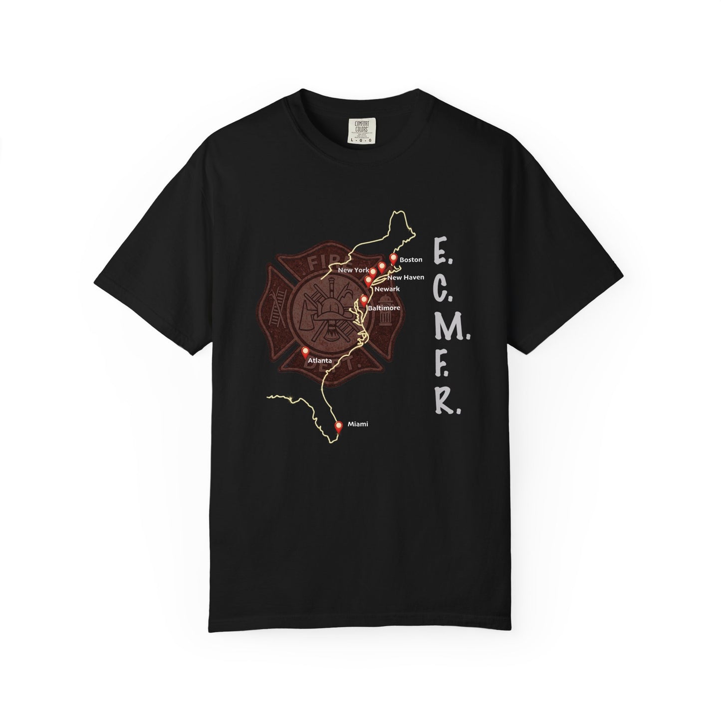 E.C.M.F.R. T-Shirt, front