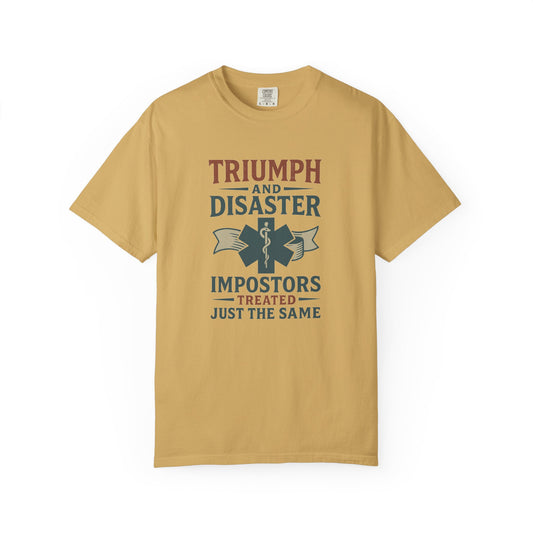 Triumph and Disaster T-shirt, front