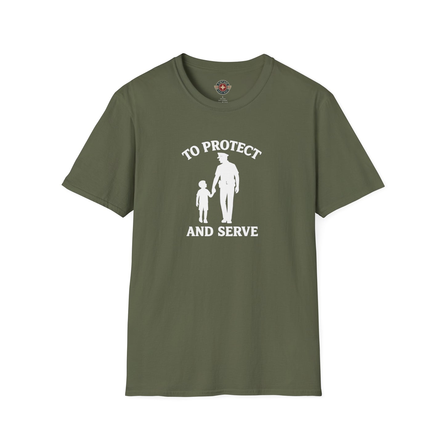 Cop with Kid T-Shirt, front