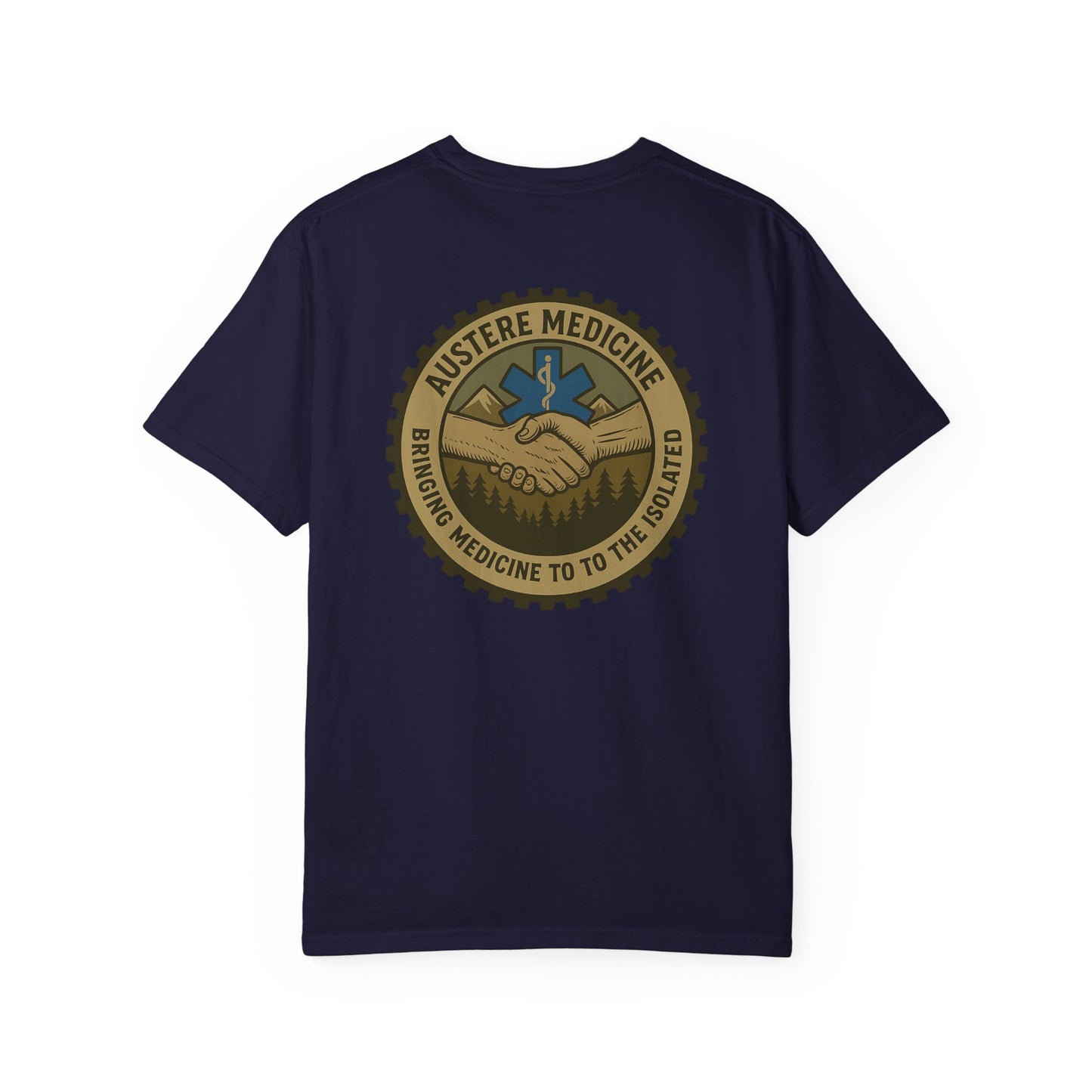 Aus Med T-shirt, back/front logo