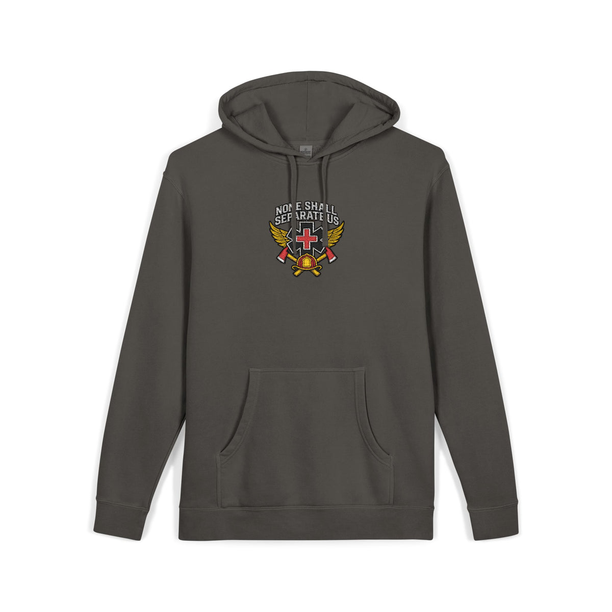 None Shall Separate Us Embroidered Pigment-Dyed Hoodie