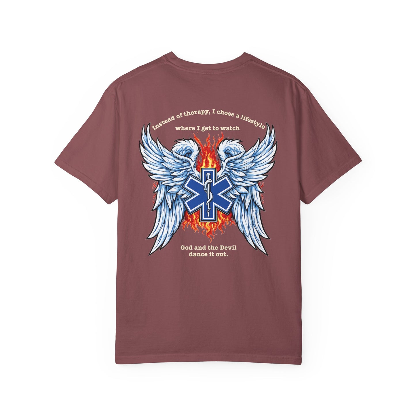 Heaven & Hell EMS T-shirt, back/front logo
