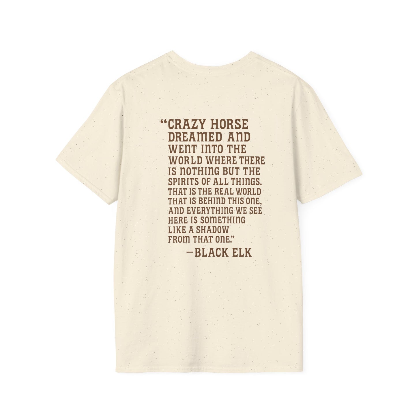VVW Black Elk Quote T-shirt, back/front logo